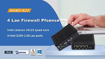 New 4x2.5G Lan J4125 Pfsense Mini PC